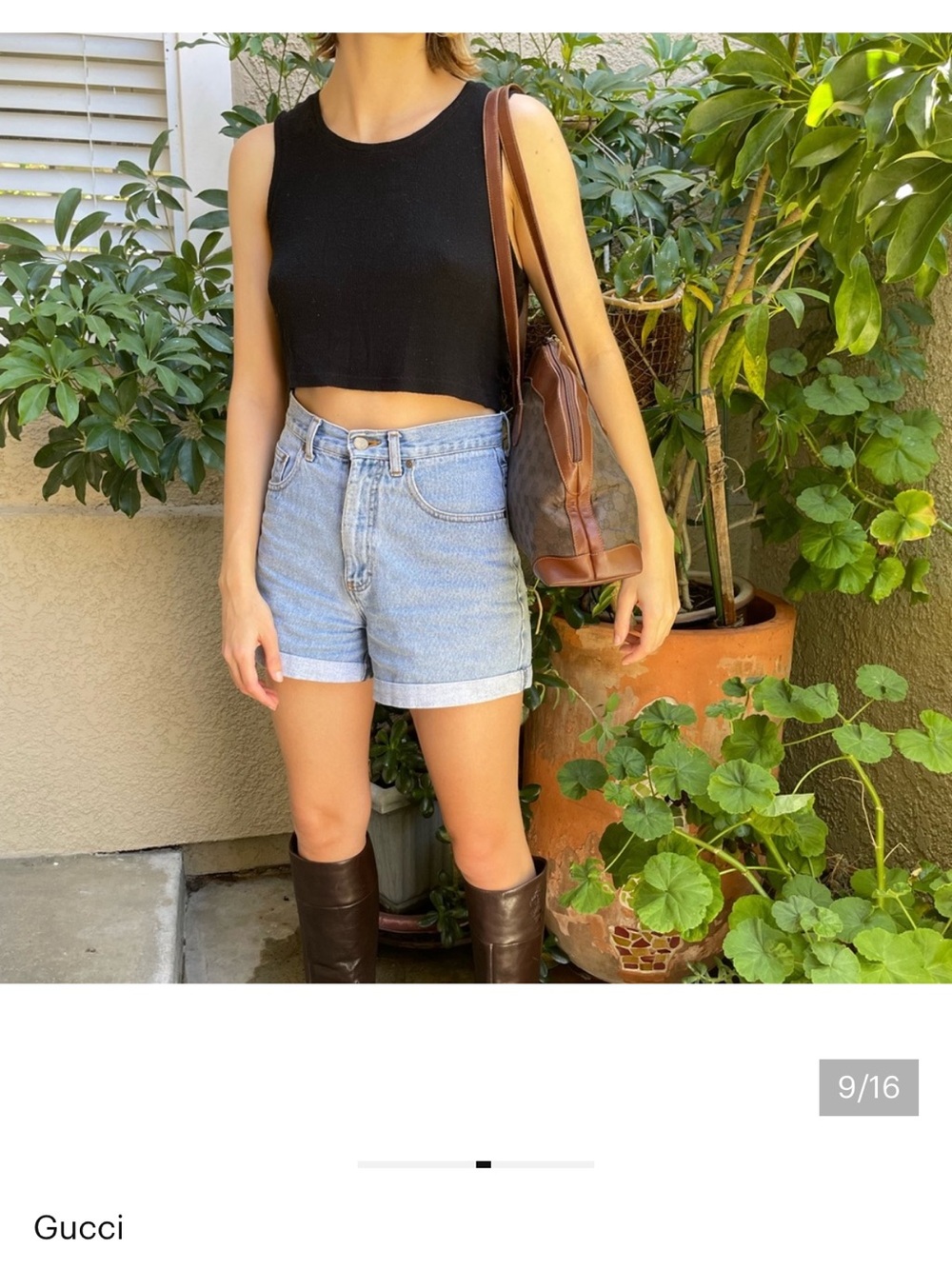 Vintage Eddie Bauer Light Wash Denim High-Rise Shorts